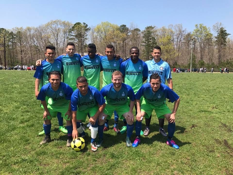 Team in Inter Milan kit